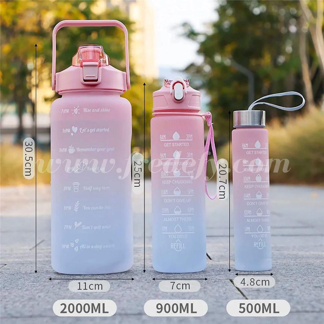 Buy Set of 3 Motivational Bottle Set Online - fredefy – Fredefy