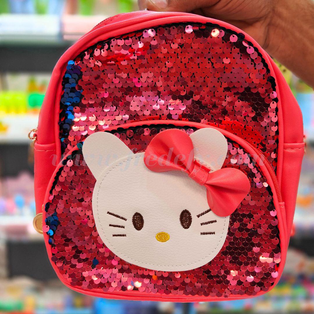 Black/Silver Hello Kitty bag purse Large, roomy... - Depop
