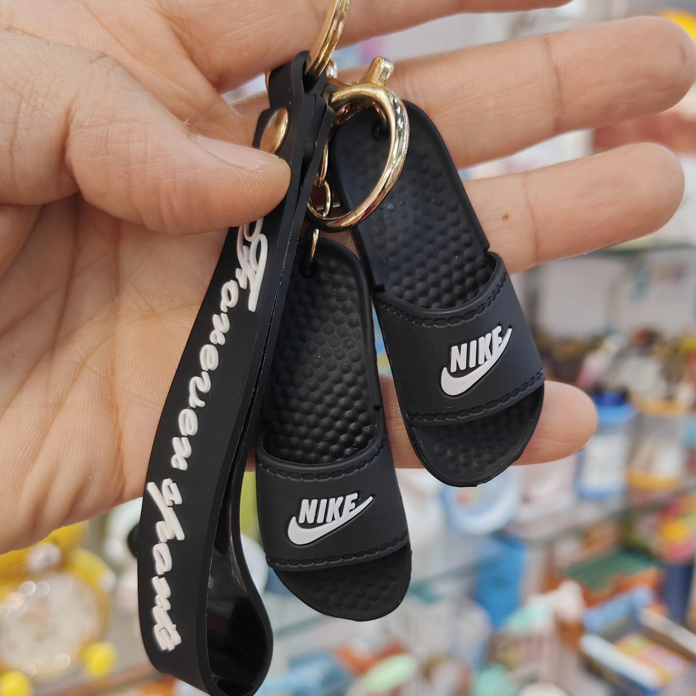 Nike shop slides keychain