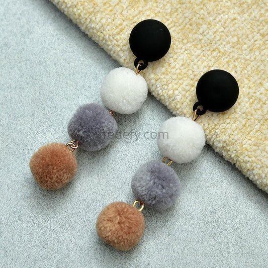 Cute and Classy Pom Pom Earrings-Fredefy