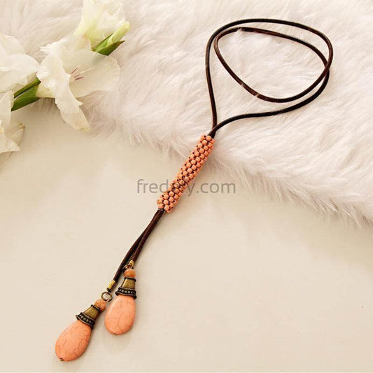 Peach Fashion Necklace-Fredefy