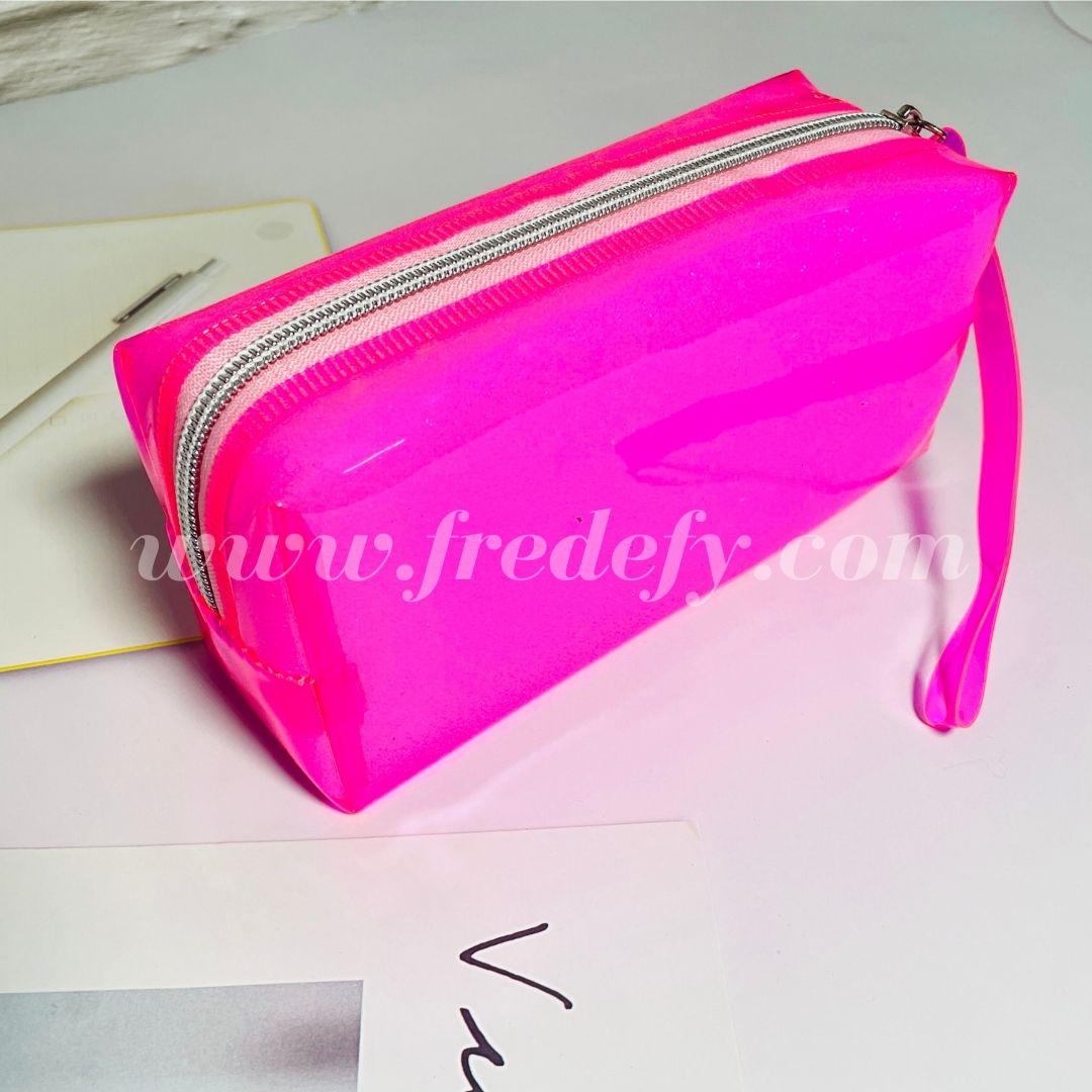 Transparent Fluorescent Clear Double Zipper Pencil Pouches in 4 Colours at  Rs 28.3/piece in Mumbai