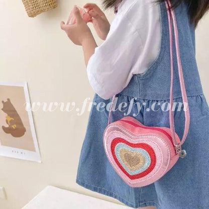 Sparkle Heart Sling Bag-Fredefy