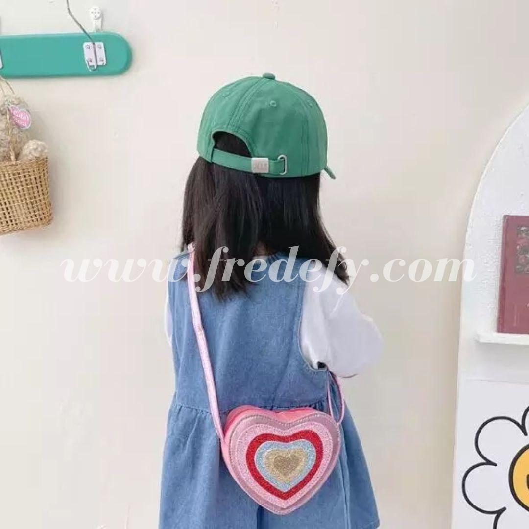 Sparkle Heart Sling Bag-Fredefy